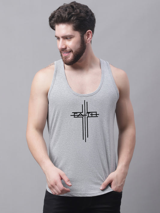 Men's Faith Dry Fit Pure Cotton Gym Vest - Friskers