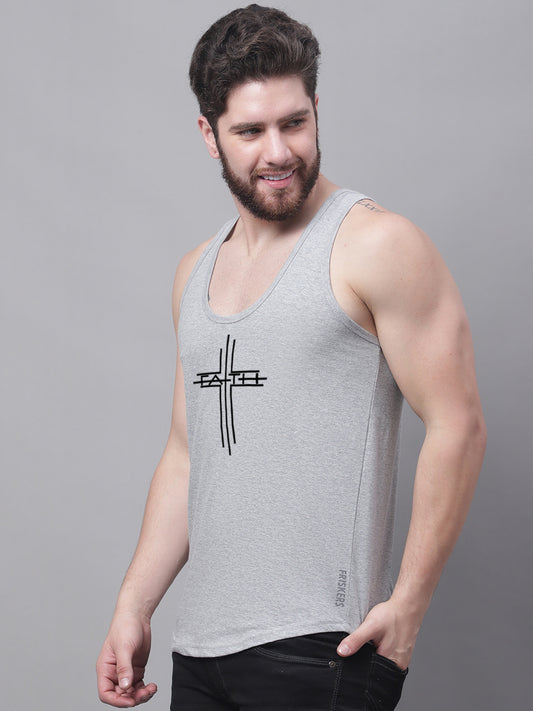 Men's Faith Dry Fit Pure Cotton Gym Vest - Friskers