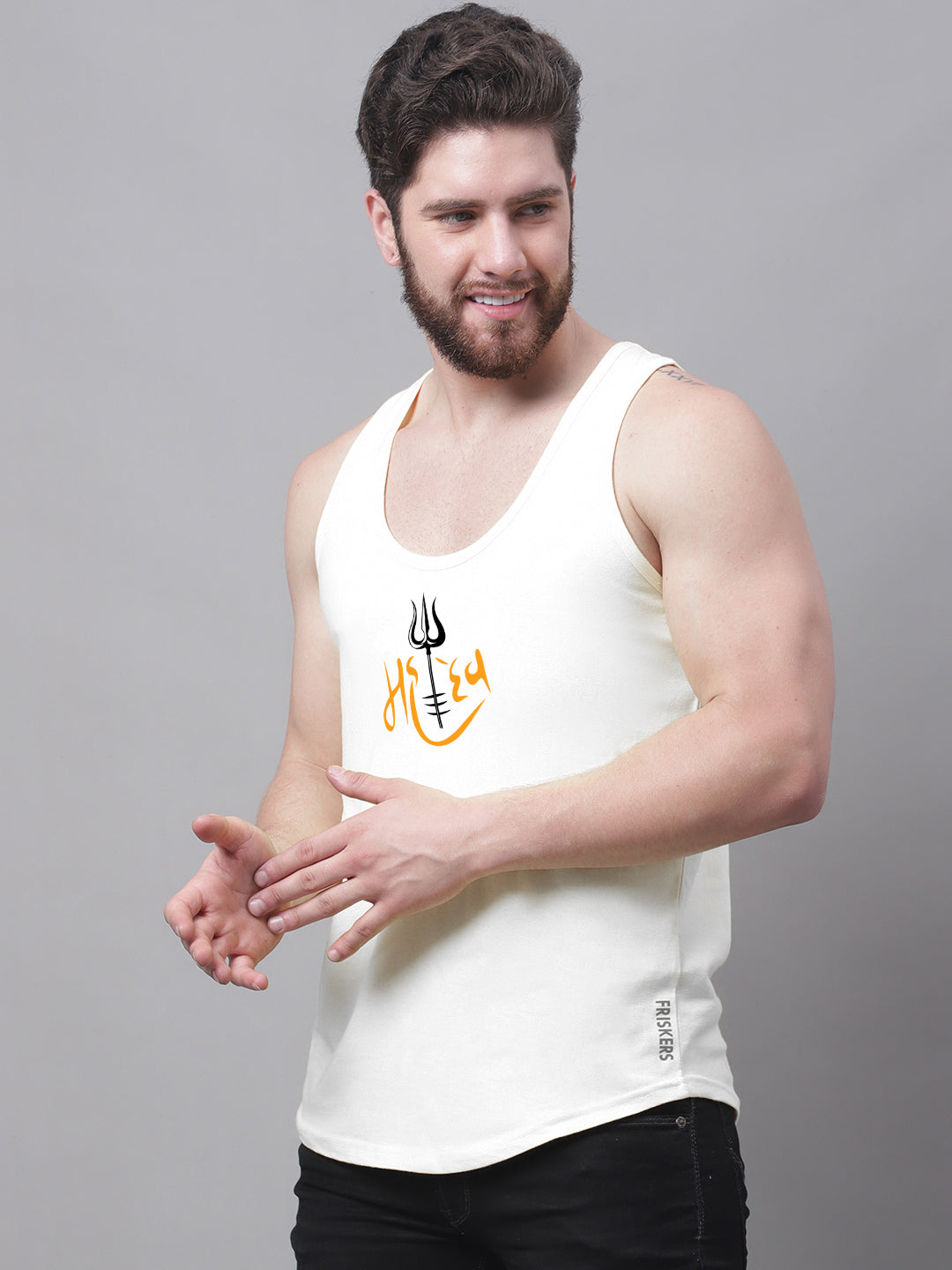 Men's Mahadev Pure Cotton Gym Vest - Friskers