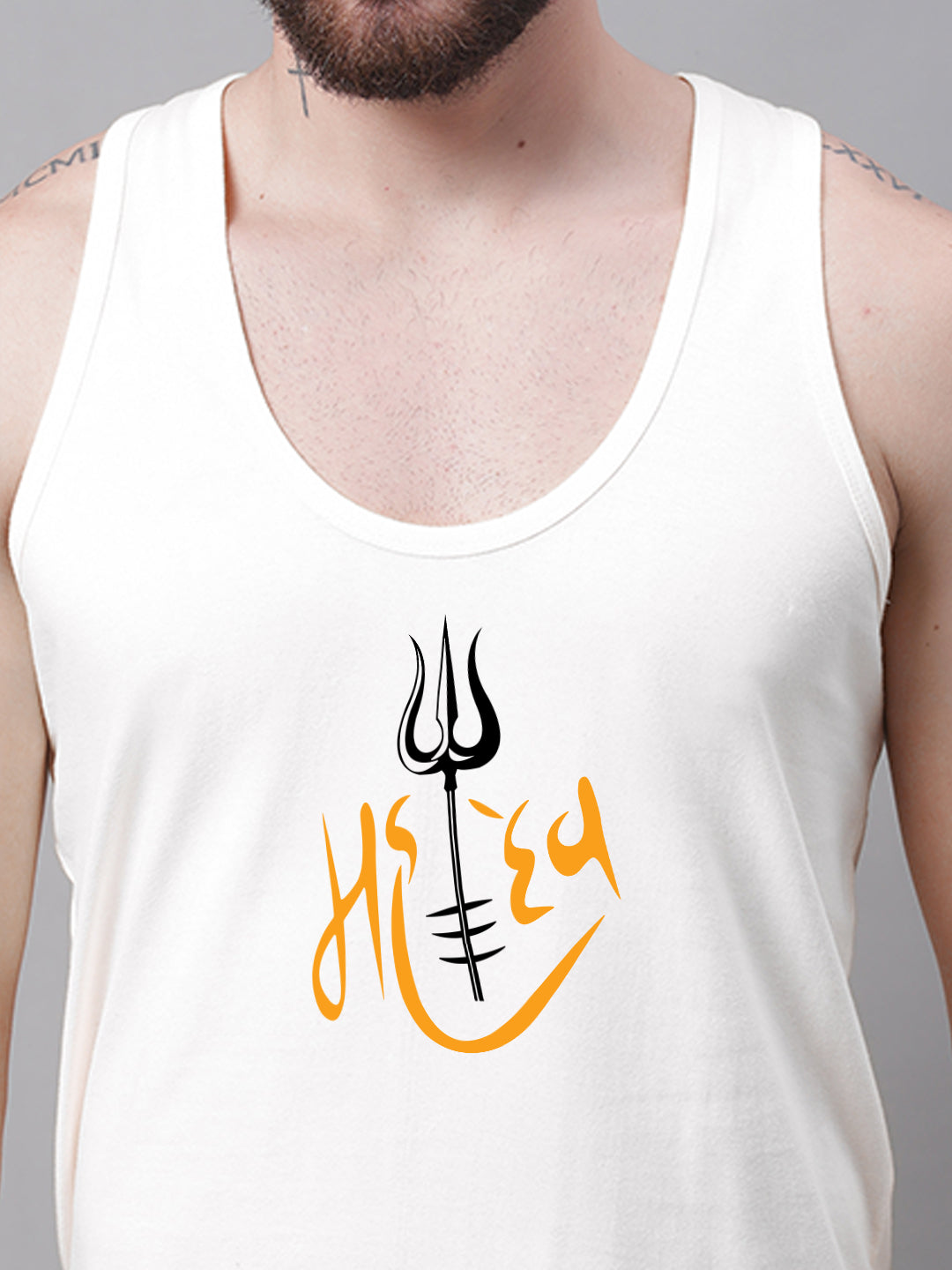 Men's Mahadev Pure Cotton Gym Vest - Friskers