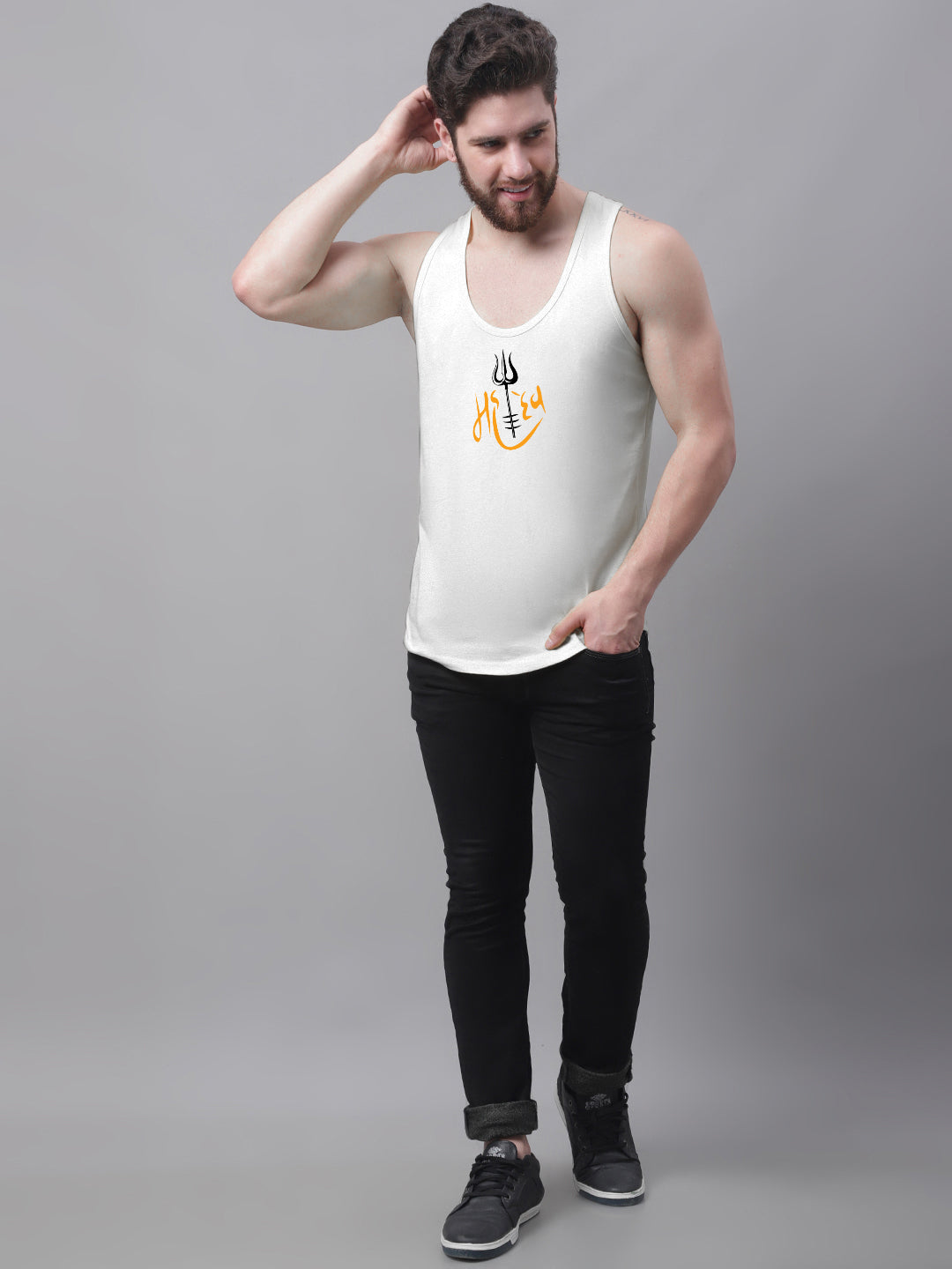 Men's Mahadev Pure Cotton Gym Vest - Friskers