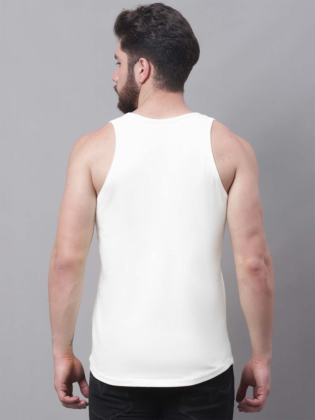 Men's King printed Pure Cotton Gym Vest - Friskers