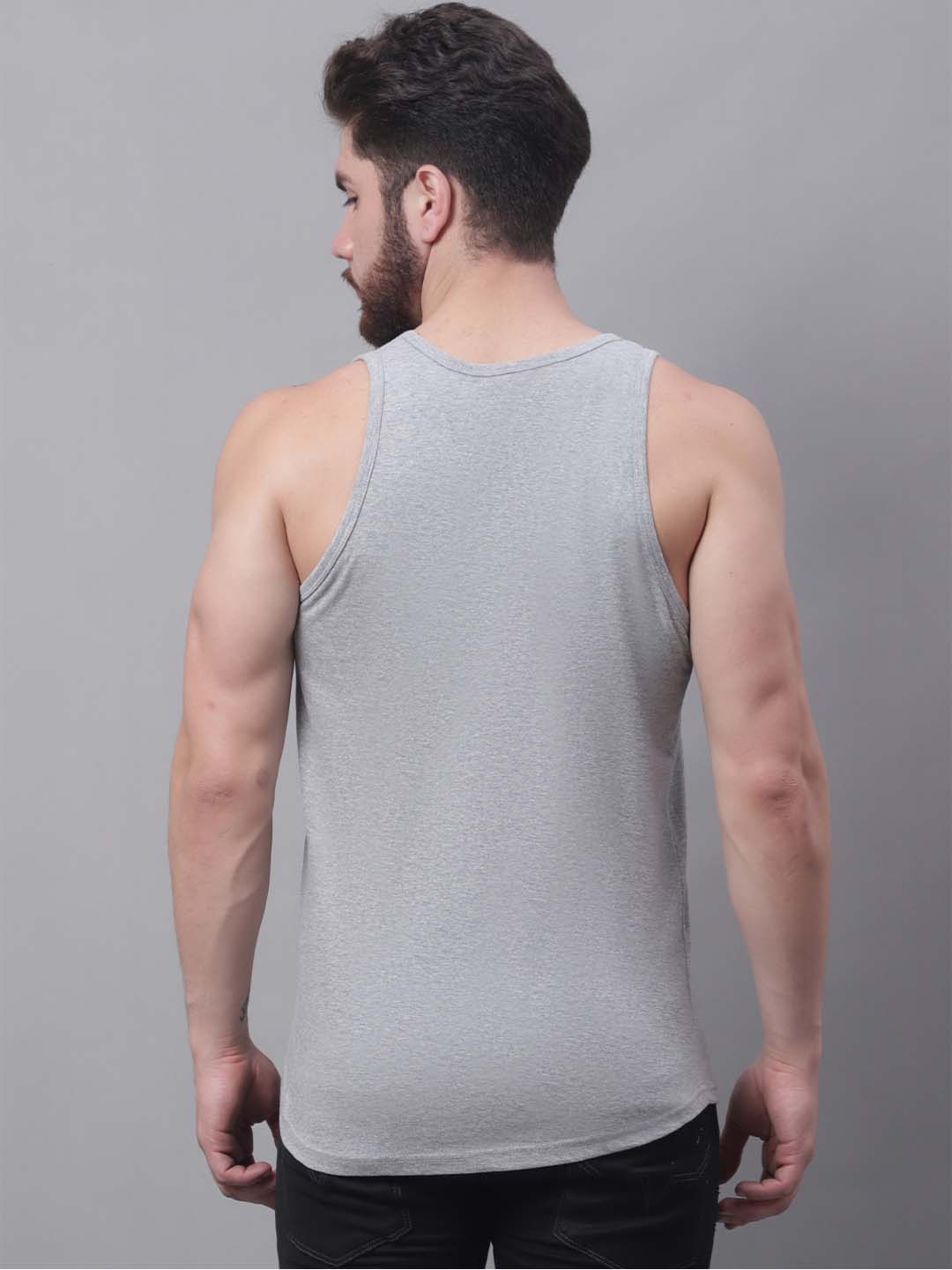 Men's King printed Pure Cotton Gym Vest - Friskers
