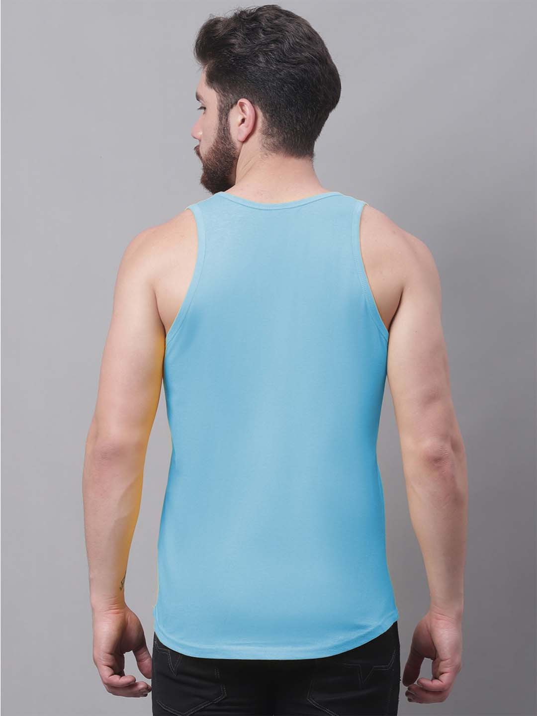 Men's King printed Pure Cotton Gym Vest - Friskers