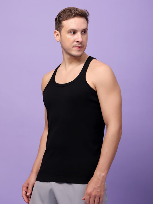 Friskers Sleeveless Innerwear Cotton Gym Vest