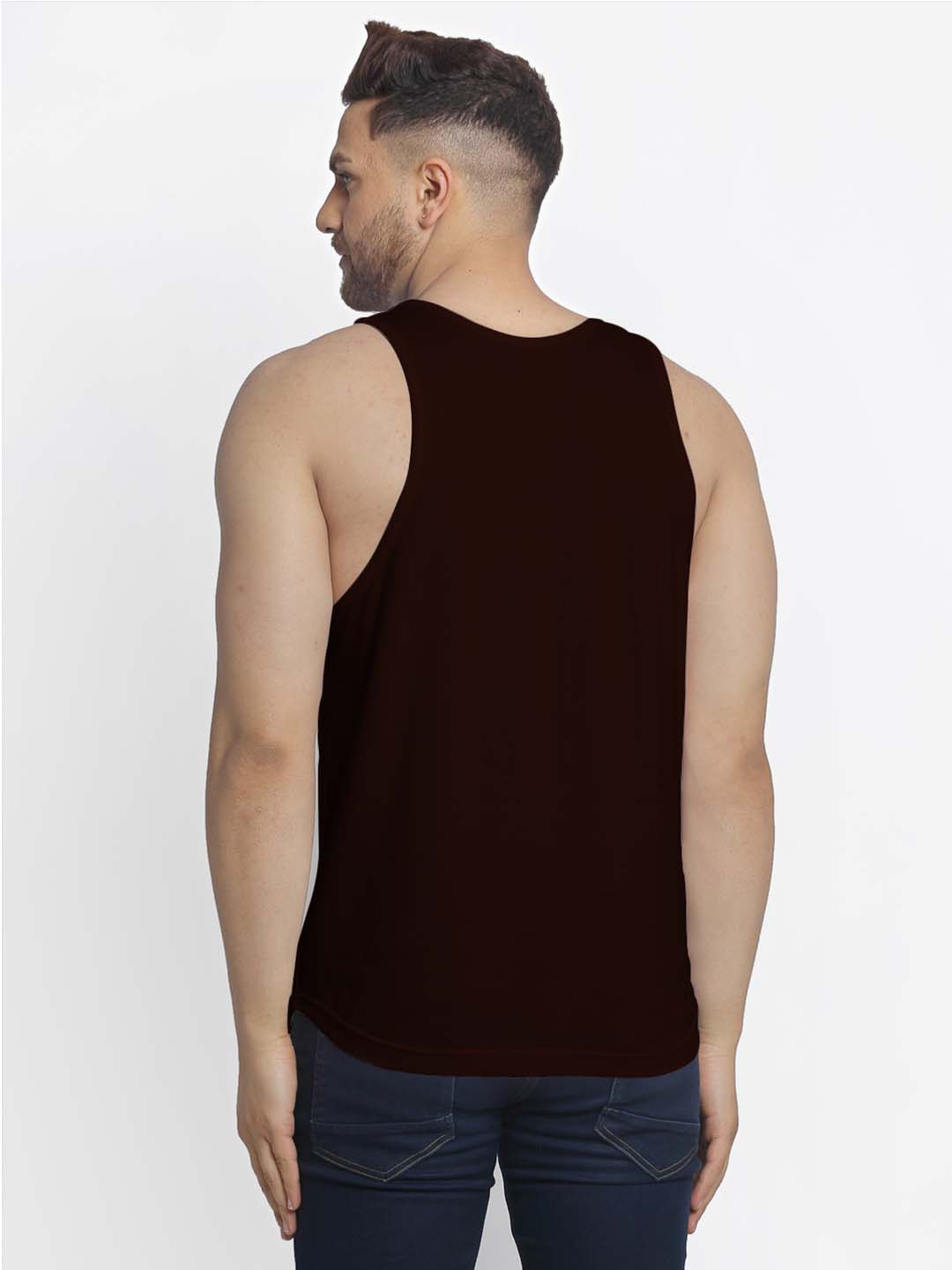 Mens's Captain Printed Innerwear Gym Vest - Friskers