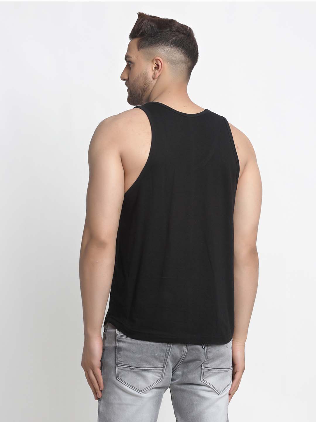 Mens's Installing Muscles Printed Innerwear Gym Vest - Friskers