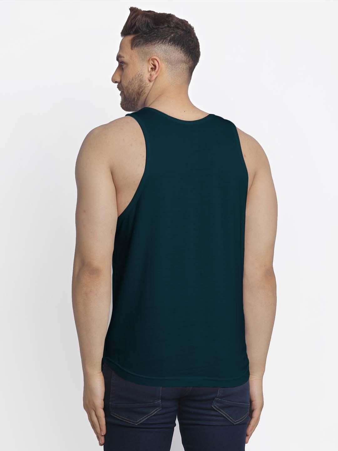 Mens's Installing Muscles Printed Innerwear Gym Vest - Friskers