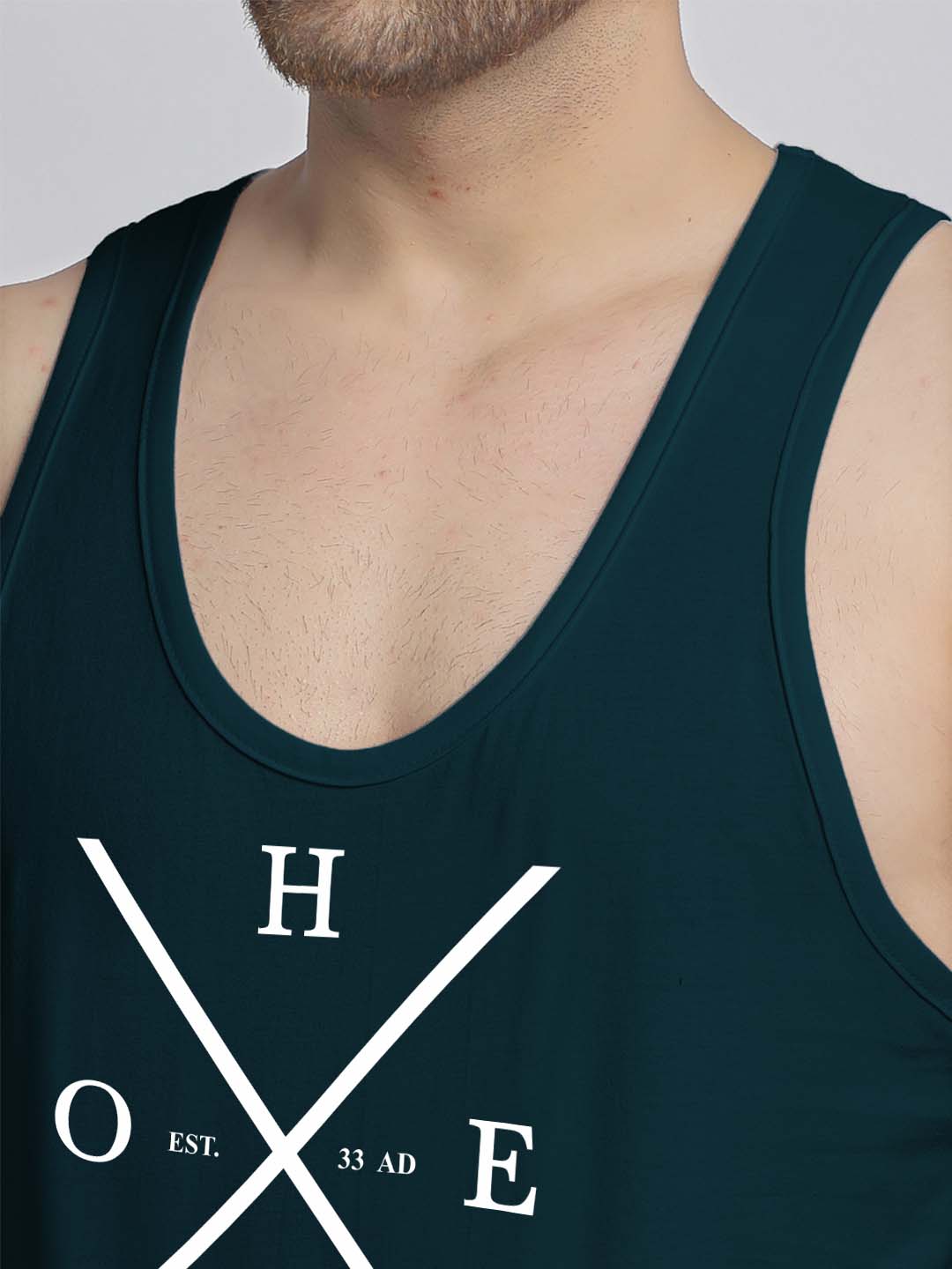Mens's Hope Printed Innerwear Gym Vest - Friskers