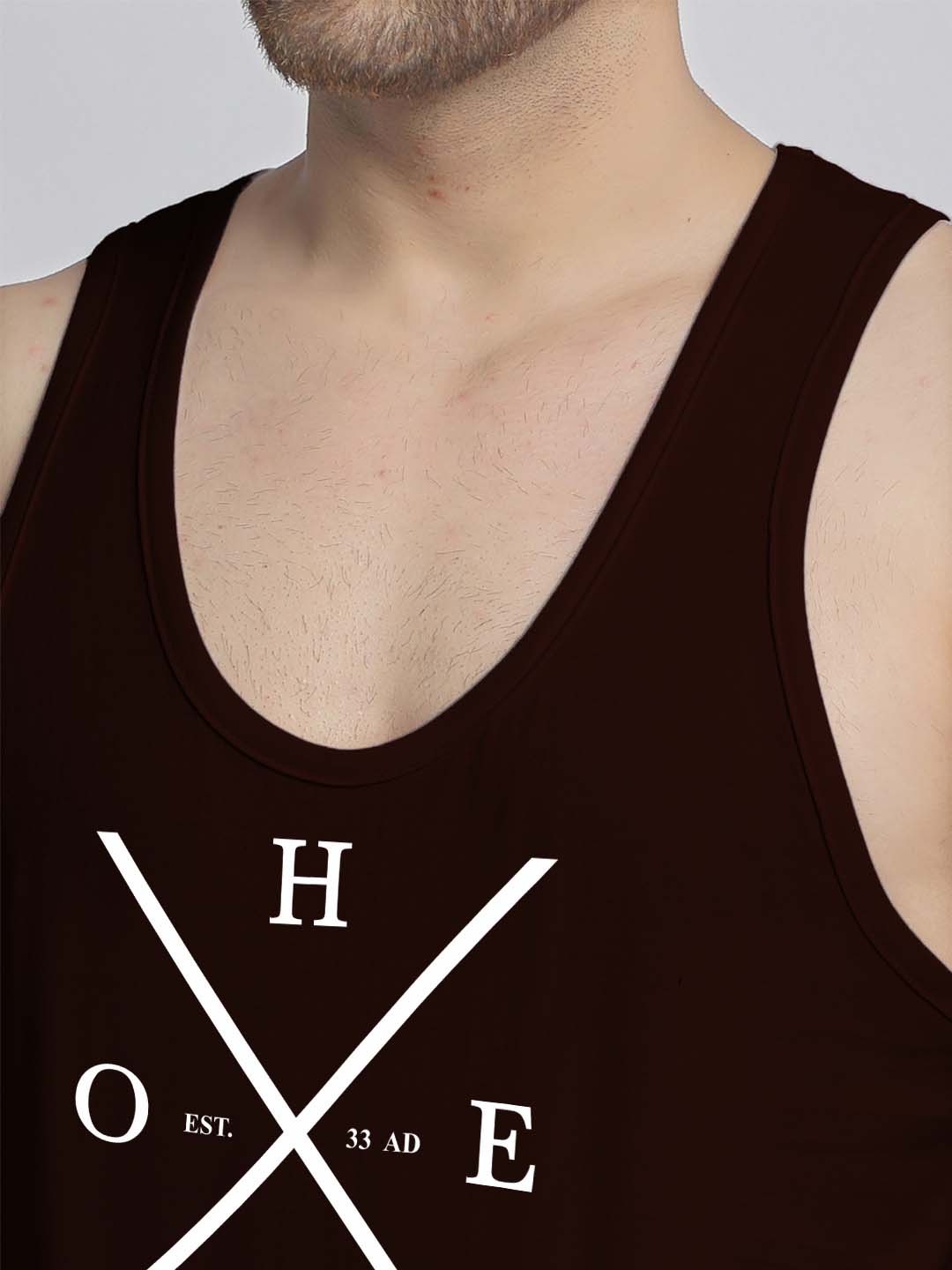 Mens's Hope Printed Innerwear Gym Vest - Friskers