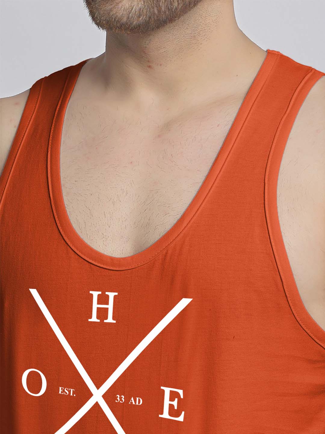 Mens's Hope Printed Innerwear Gym Vest - Friskers
