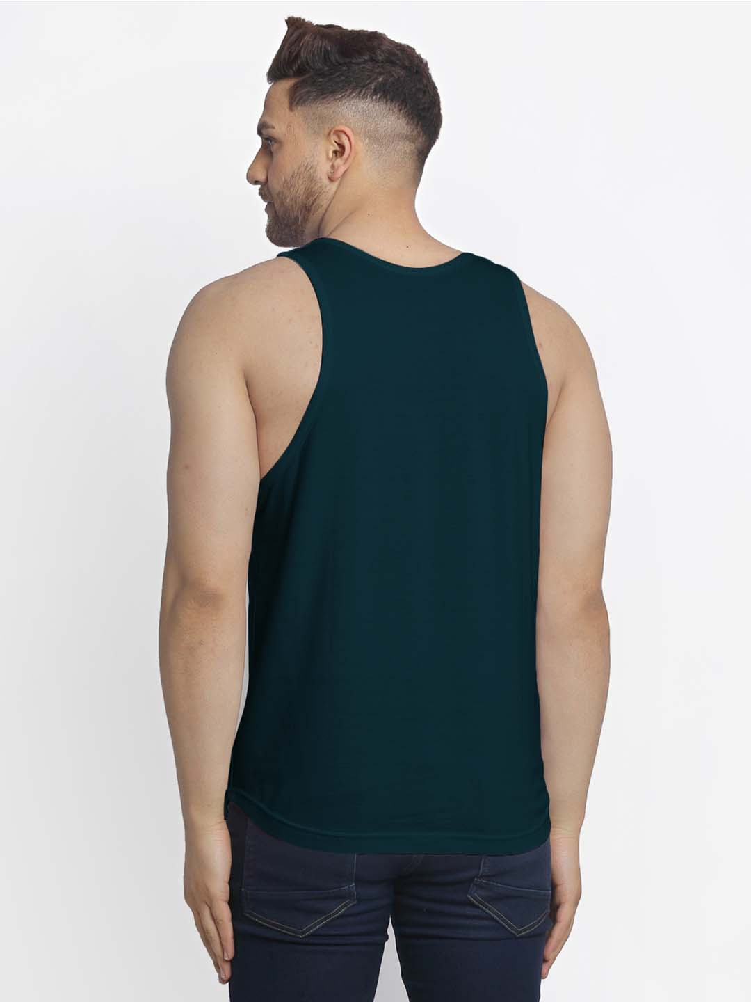 Mens's Workout Harder Printed Innerwear Gym Vest - Friskers