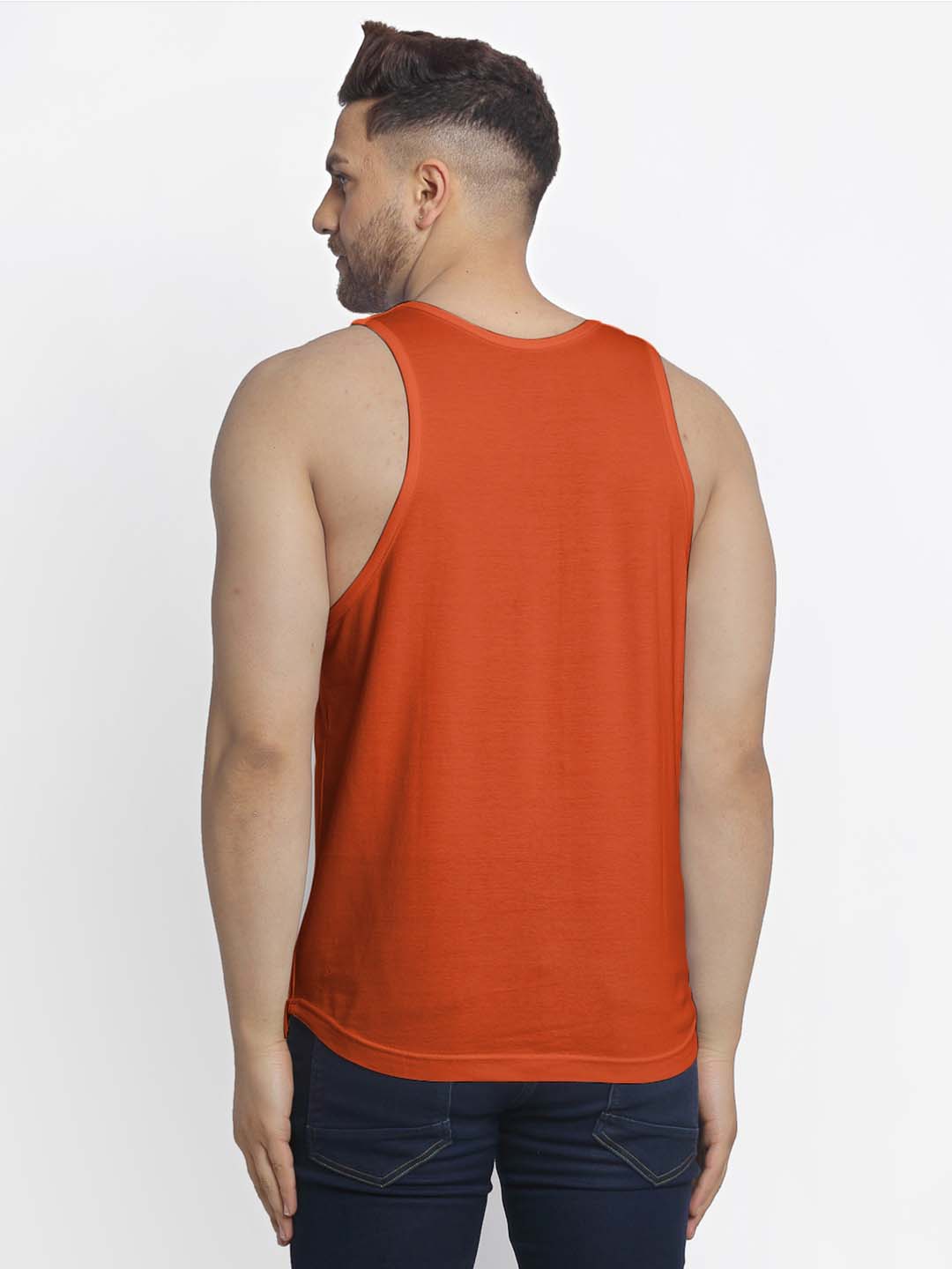 Mens's Workout Harder Printed Innerwear Gym Vest - Friskers