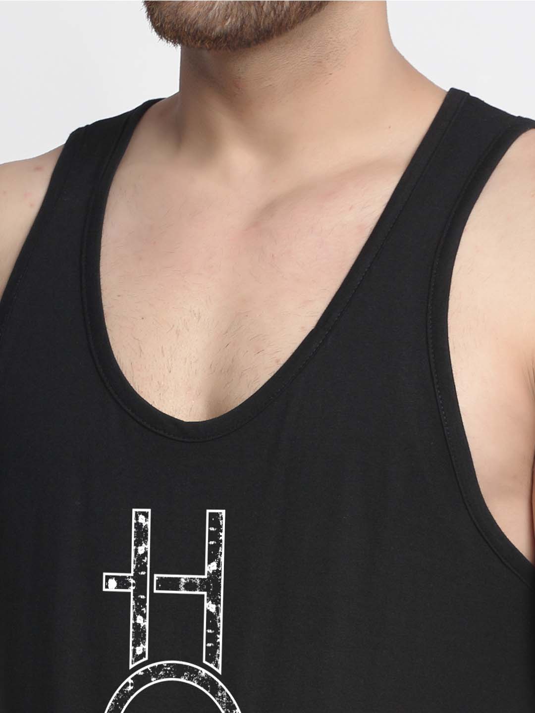 Mens's Hope Printed Innerwear Gym Vest - Friskers