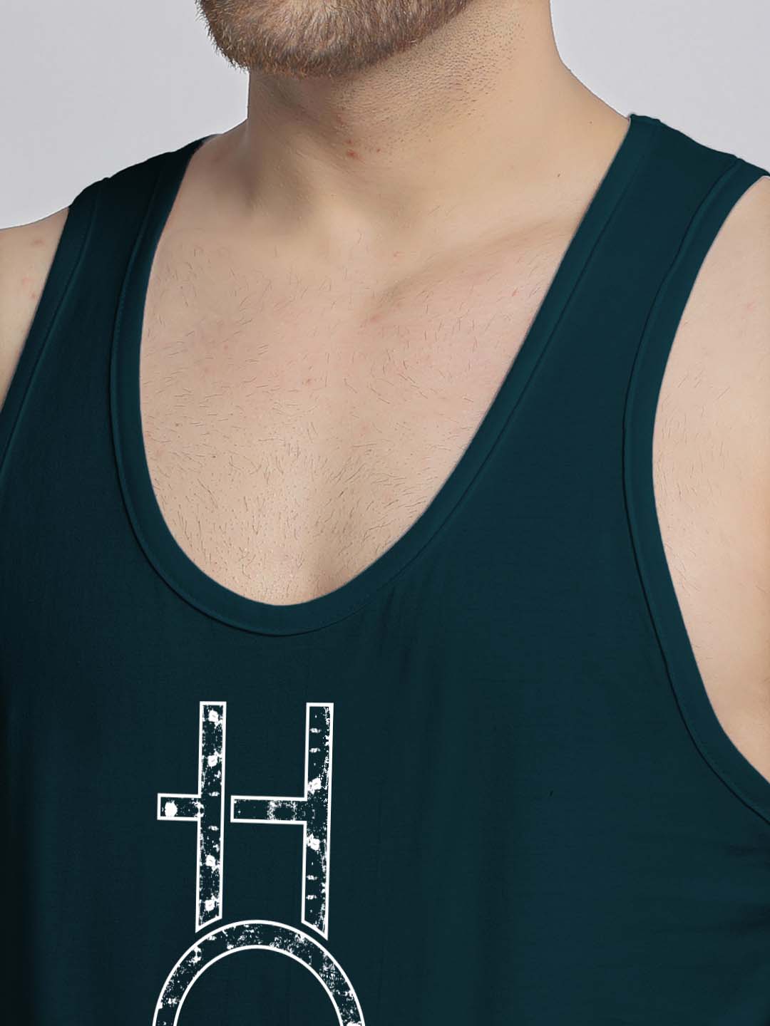 Mens's Hope Printed Innerwear Gym Vest - Friskers