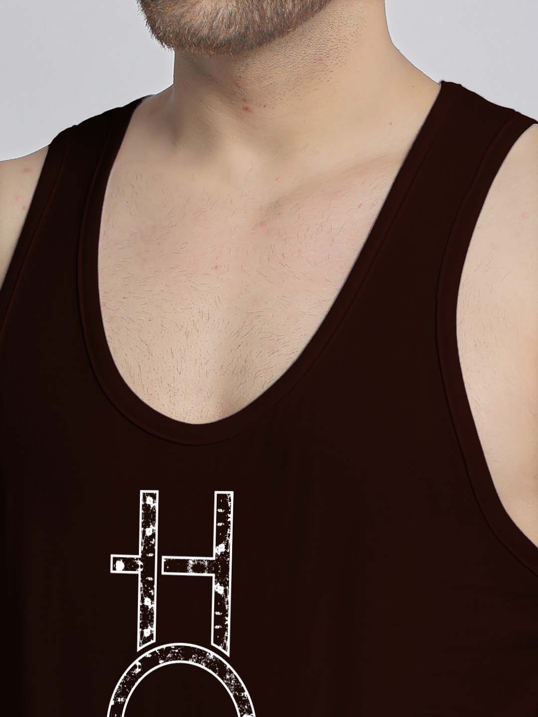 Mens's Hope Printed Innerwear Gym Vest - Friskers