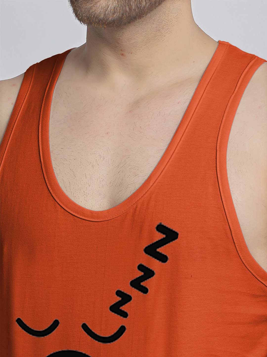 Mens's Snooze Printed Innerwear Gym Vest - Friskers