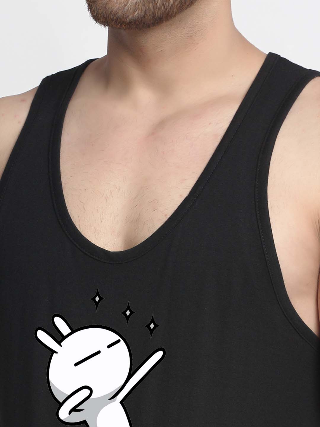 Mens's Dancing Stars Printed Innerwear Gym Vest - Friskers