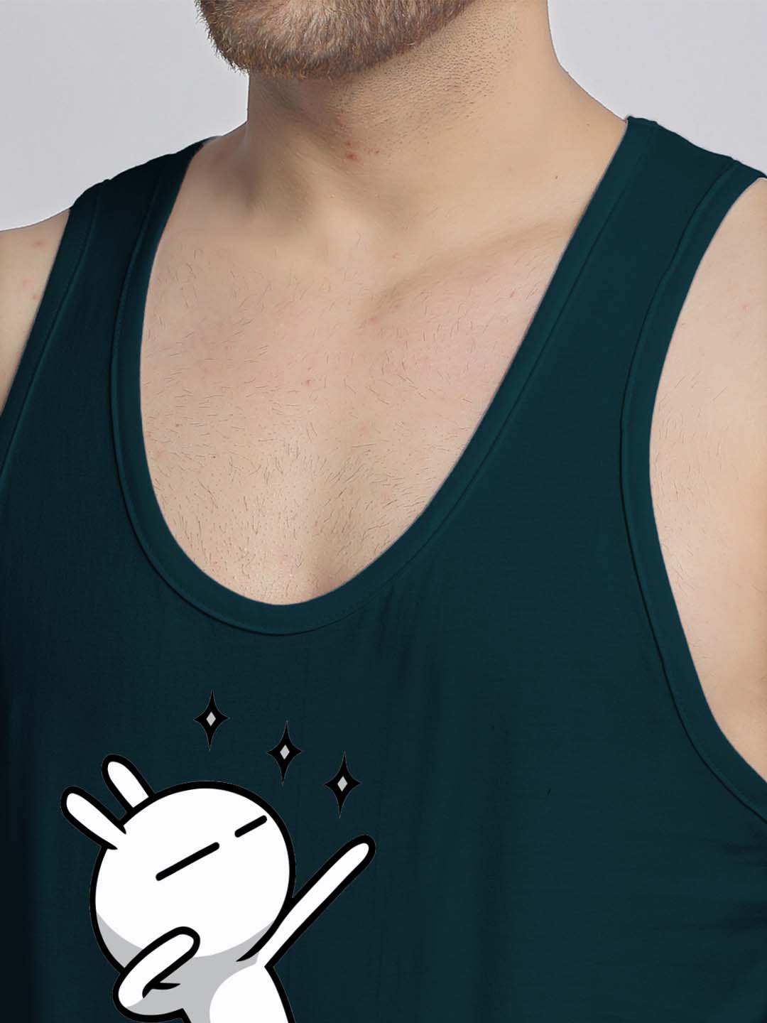 Mens's Dancing Stars Printed Innerwear Gym Vest - Friskers