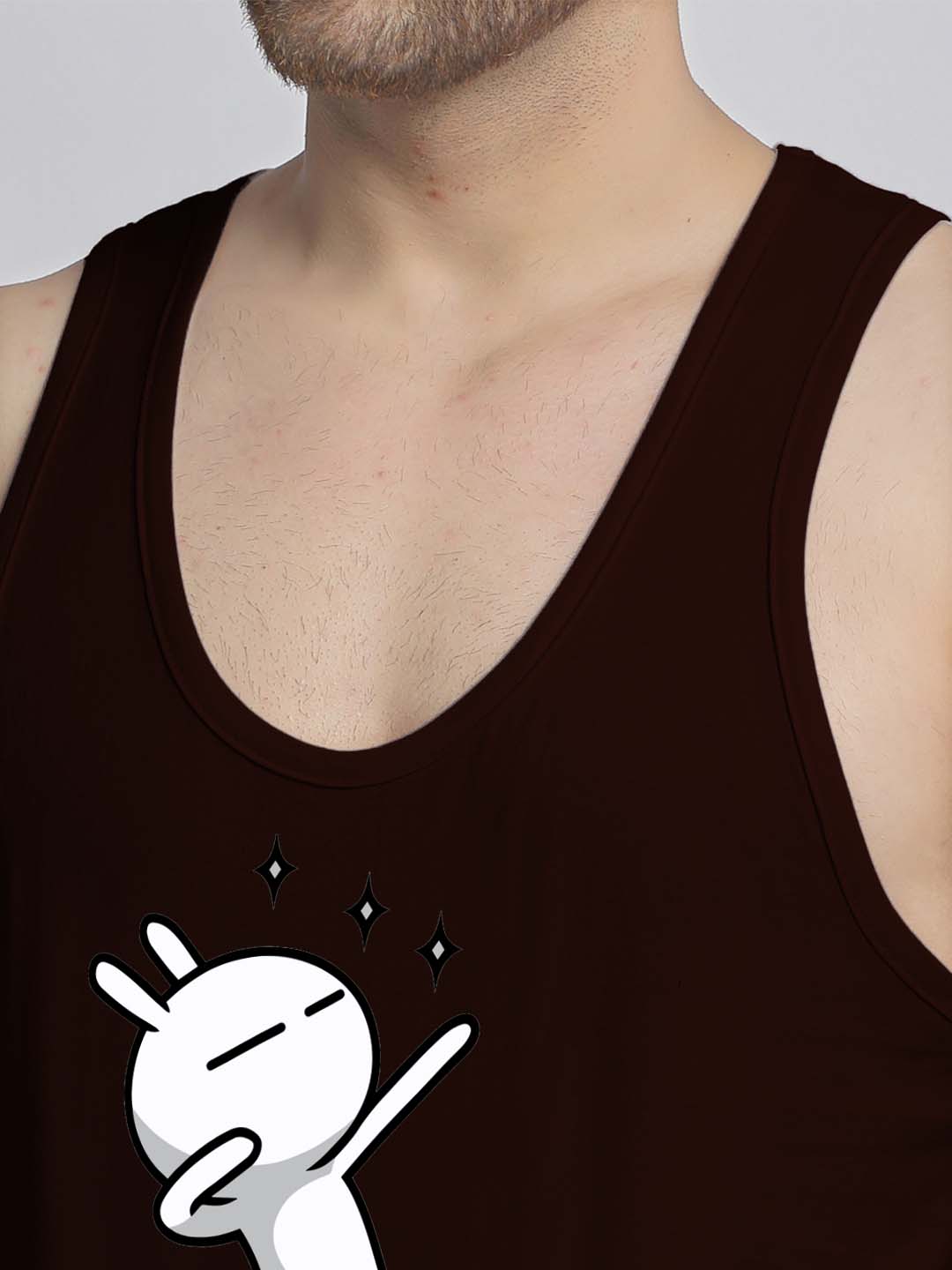 Mens's Dancing Stars Printed Innerwear Gym Vest - Friskers