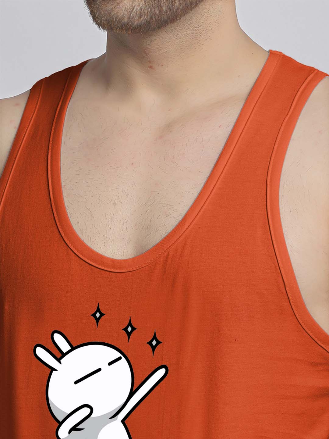 Mens's Dancing Stars Printed Innerwear Gym Vest - Friskers