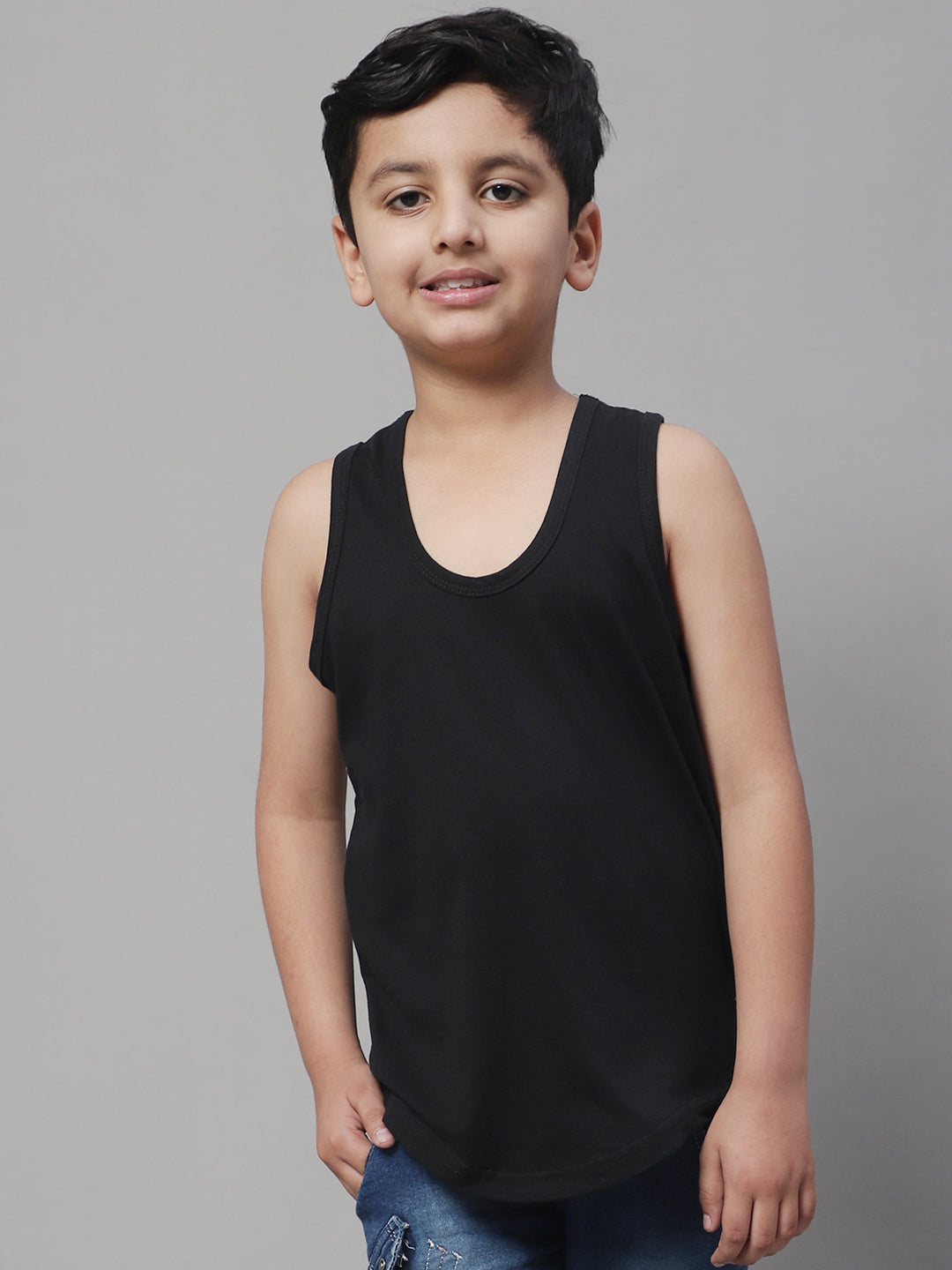 Kids Regular Fit Pure Cotton Kids Vest - Friskers