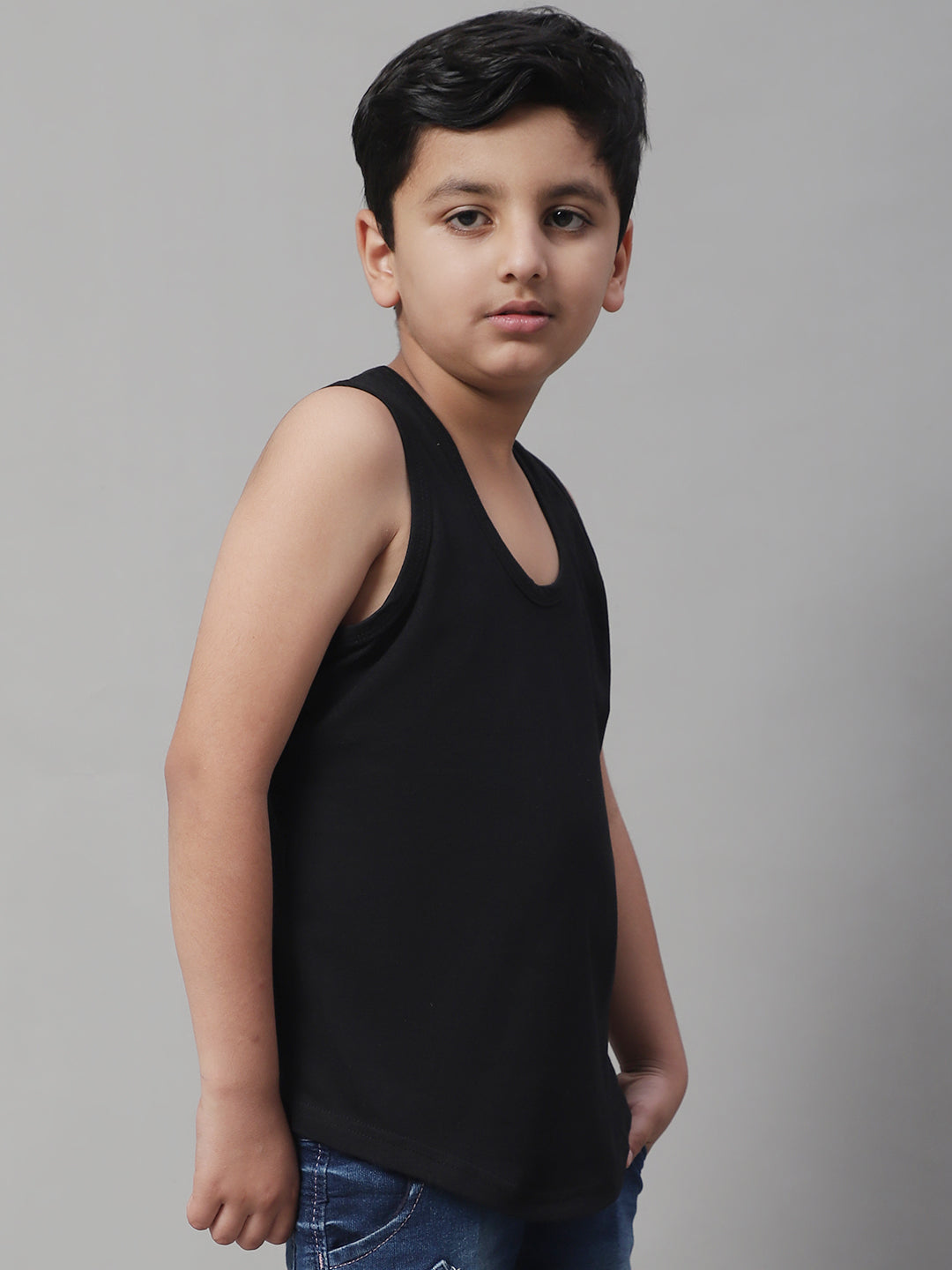 Kids Regular Fit Pure Cotton Kids Vest - Friskers