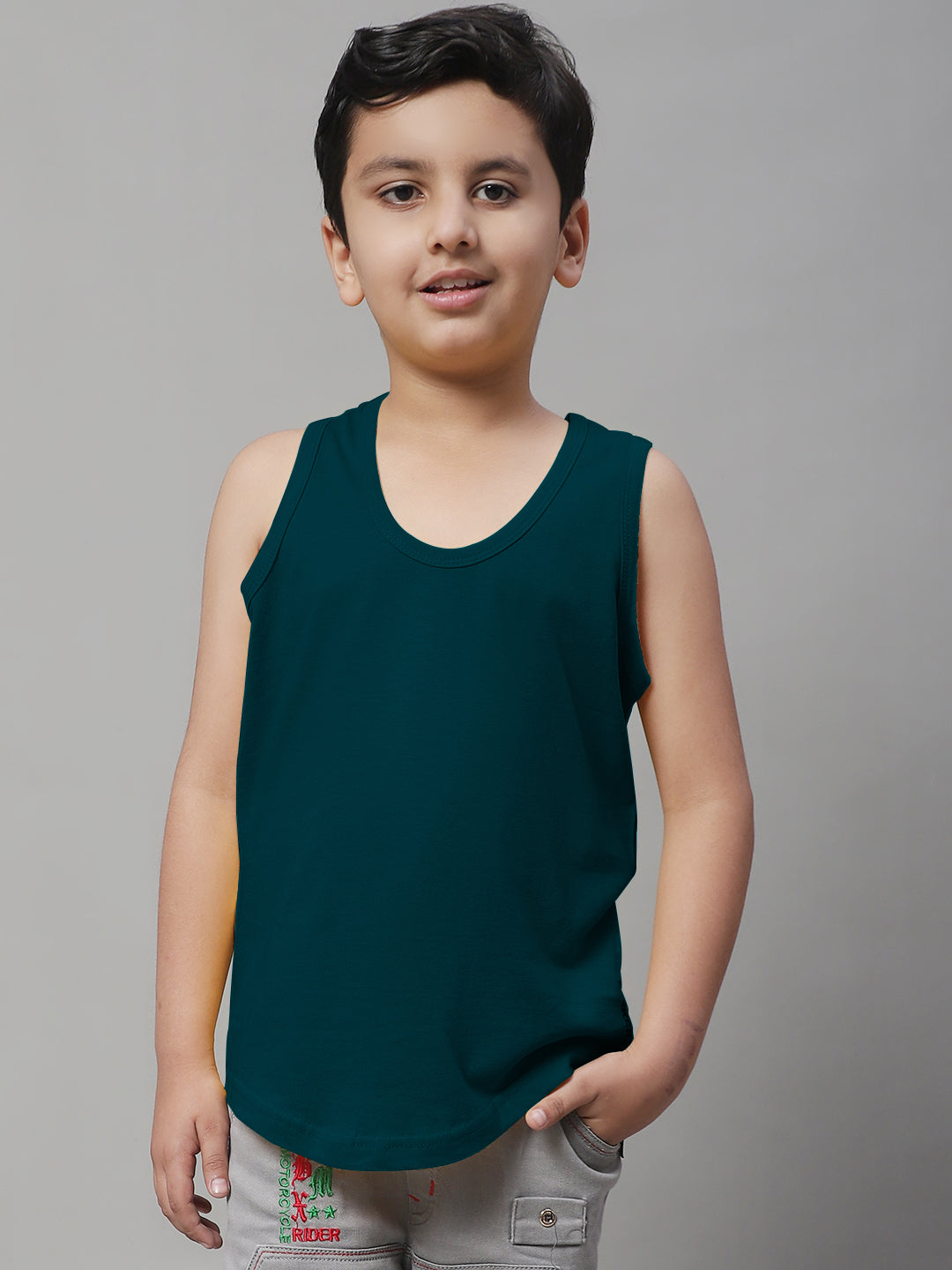 Kids Regular Fit Pure Cotton Kids Vest - Friskers