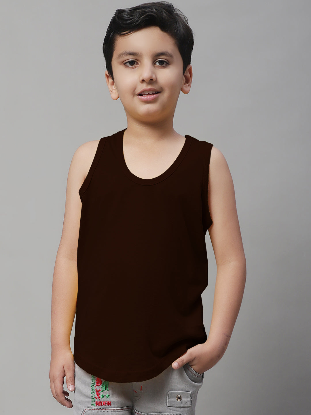 Kids Regular Fit Pure Cotton Kids Vest - Friskers