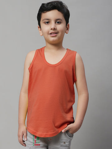 Kids Regular Fit Pure Cotton Kids Vest - Friskers