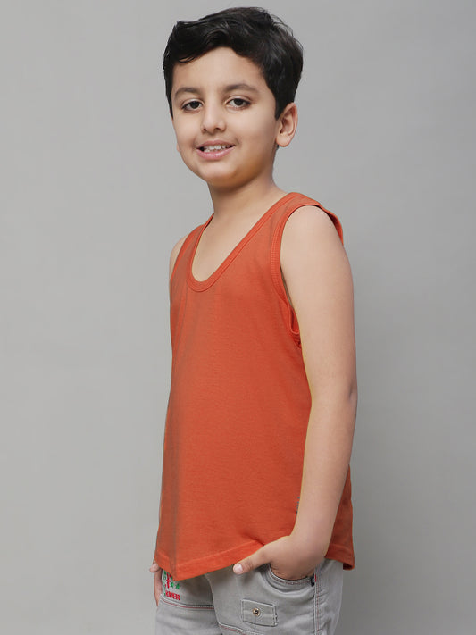Kids Regular Fit Pure Cotton Kids Vest - Friskers