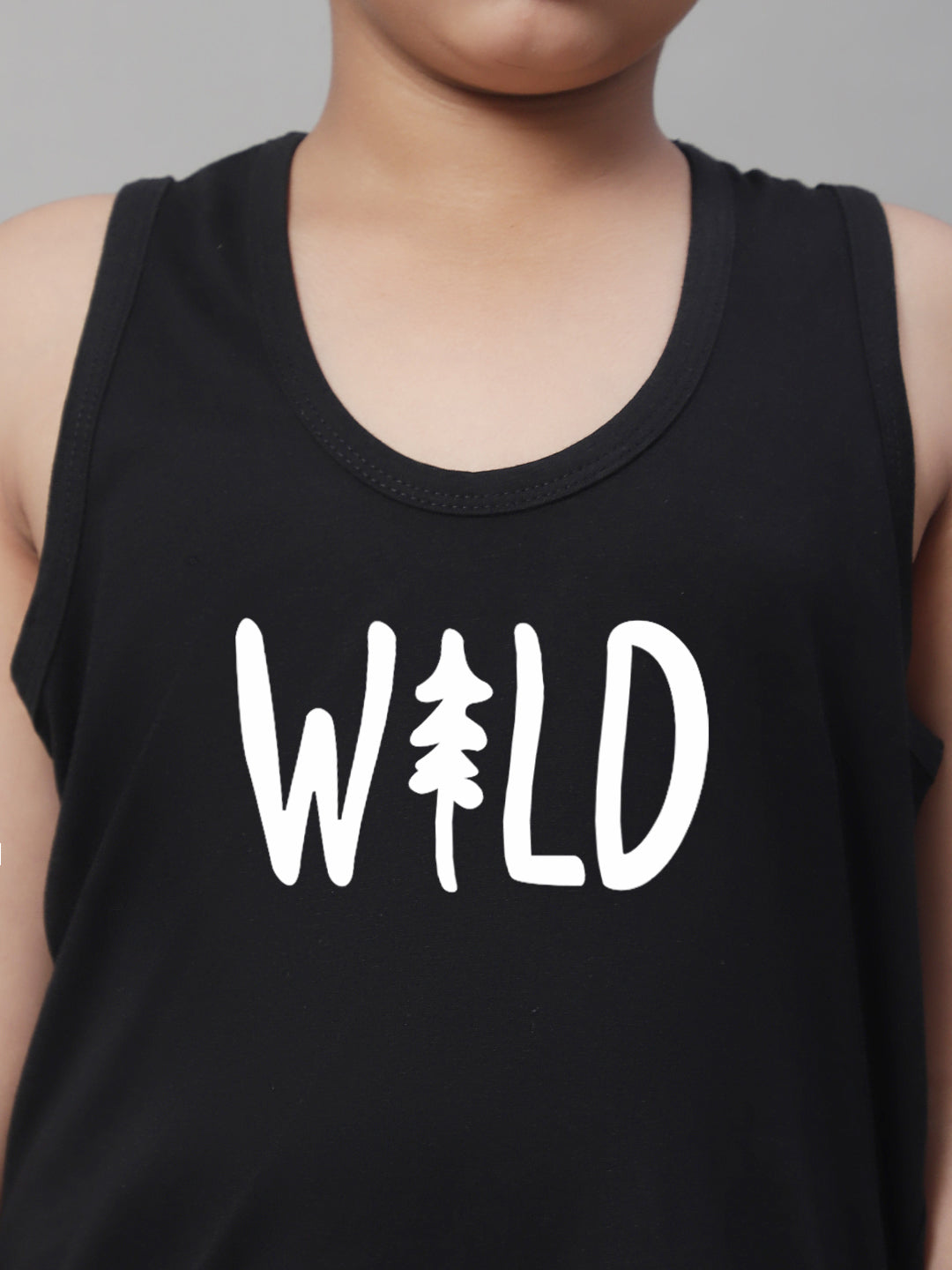 Boys Wild Pure Cotton Printed Classic Vest - Friskers
