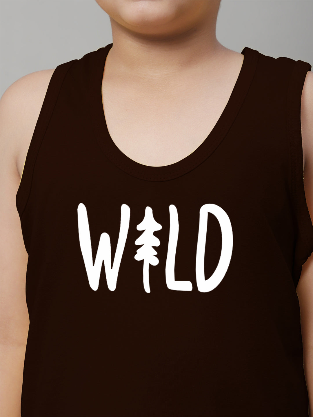 Boys Wild Pure Cotton Printed Classic Vest - Friskers