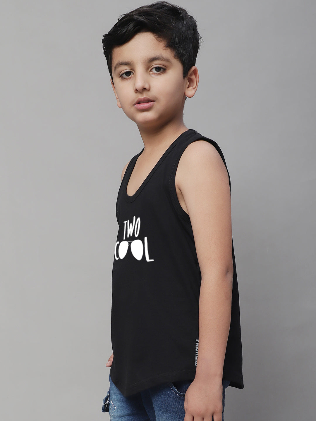 Kids Too Cool Pure Cotton Printed Innerwear Vest - Friskers