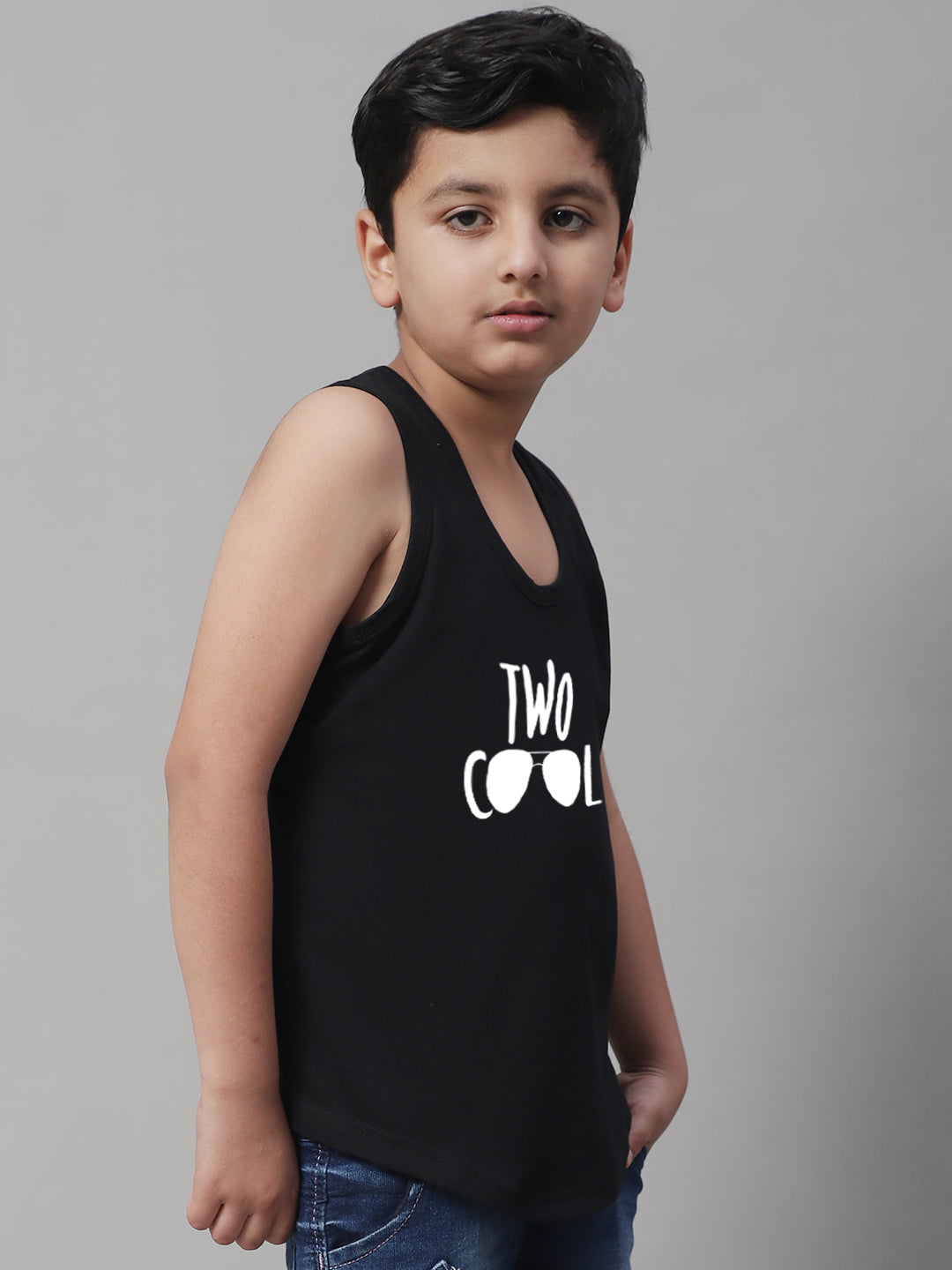 Kids Too Cool Pure Cotton Printed Innerwear Vest - Friskers