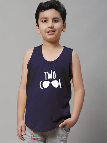 Kids Too Cool Pure Cotton Printed Innerwear Vest - Friskers