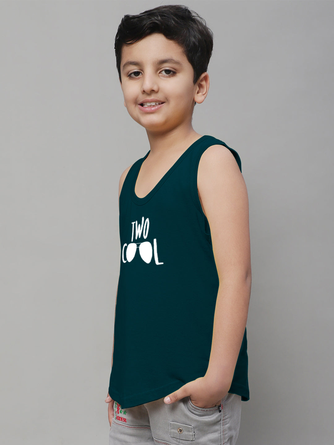 Kids Too Cool Pure Cotton Printed Innerwear Vest - Friskers