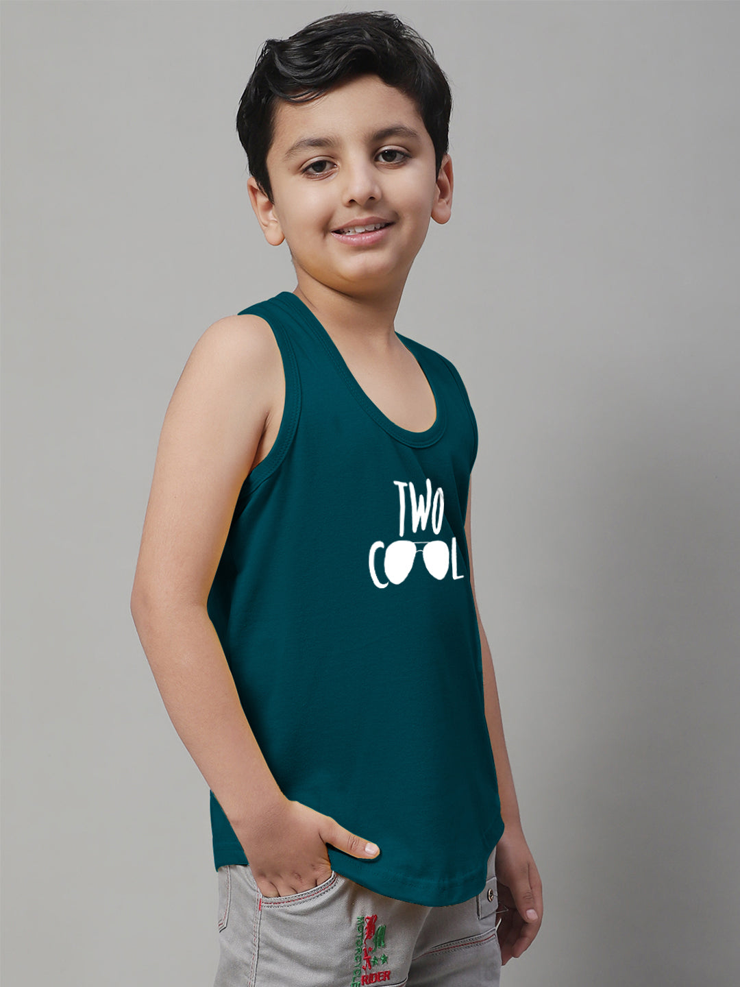 Kids Too Cool Pure Cotton Printed Innerwear Vest - Friskers