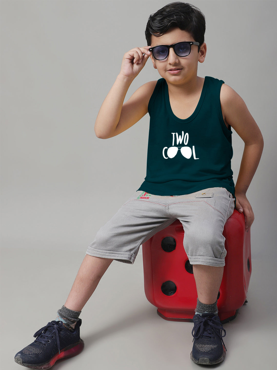 Kids Too Cool Pure Cotton Printed Innerwear Vest - Friskers