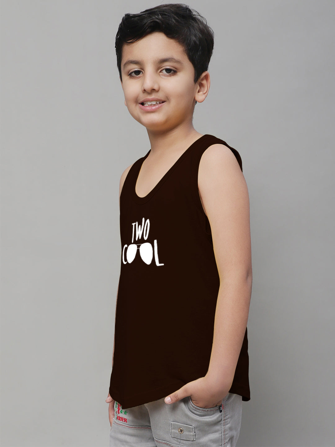 Kids Too Cool Pure Cotton Printed Innerwear Vest - Friskers