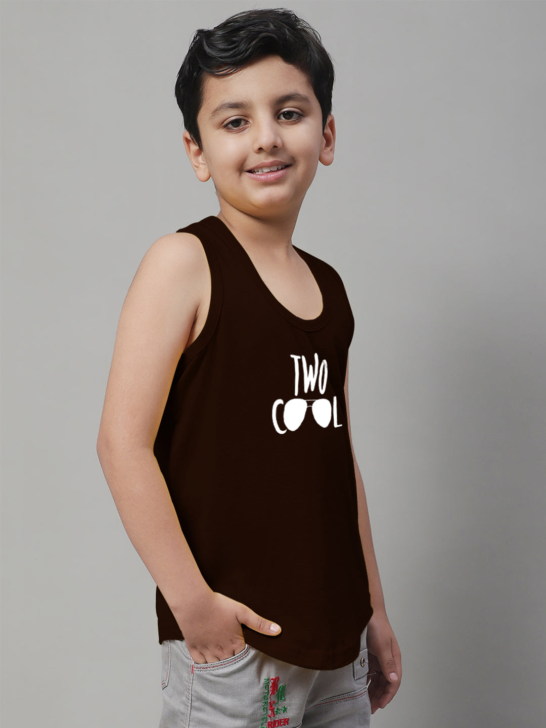 Kids Too Cool Pure Cotton Printed Innerwear Vest - Friskers
