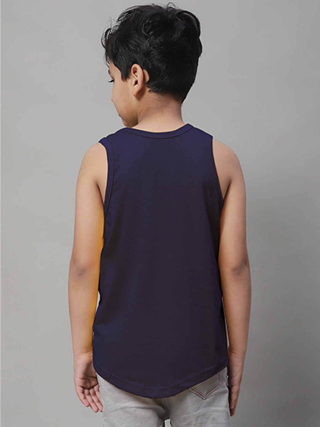 Kids Never Giveup printed Regular Fit Vest - Friskers
