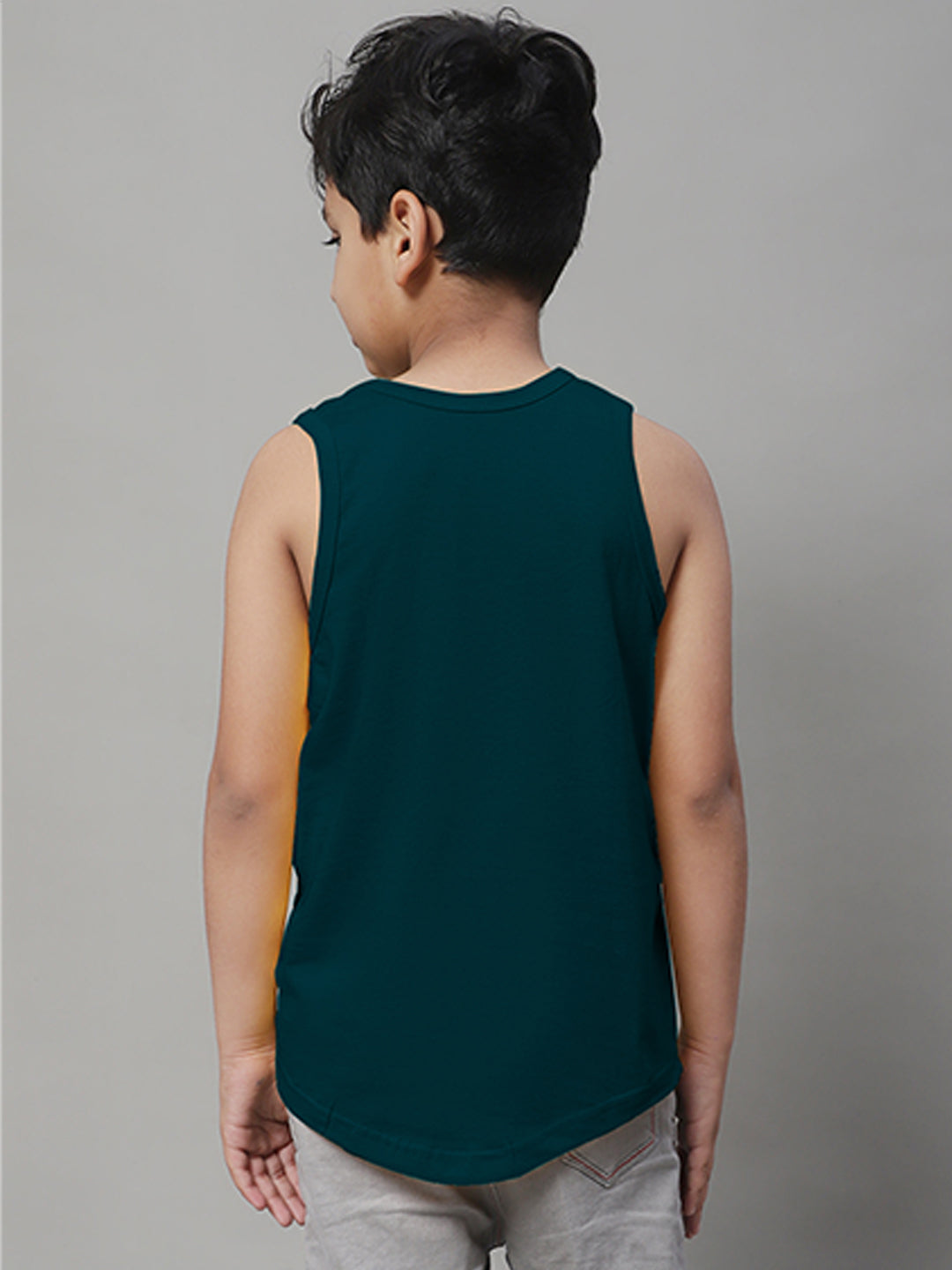 Kids Never Giveup printed Regular Fit Vest - Friskers