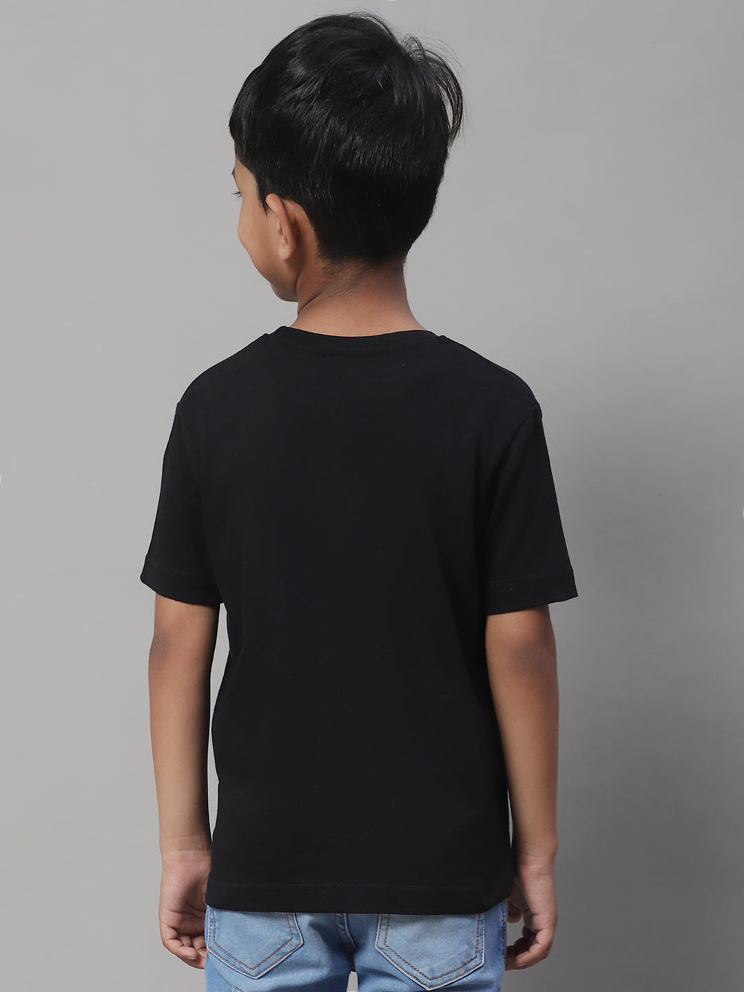 Kids Solid Pure Cotton Regular Fit T-Shirt - Friskers