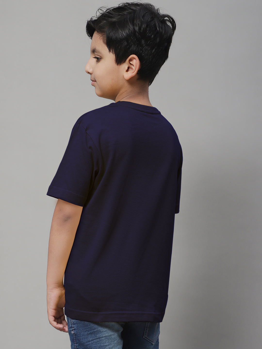 Kids Solid Pure Cotton Regular Fit T-Shirt - Friskers