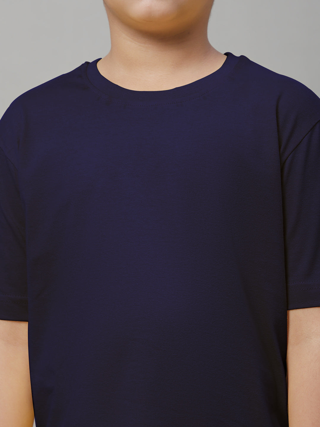 Kids Solid Pure Cotton Regular Fit T-Shirt - Friskers