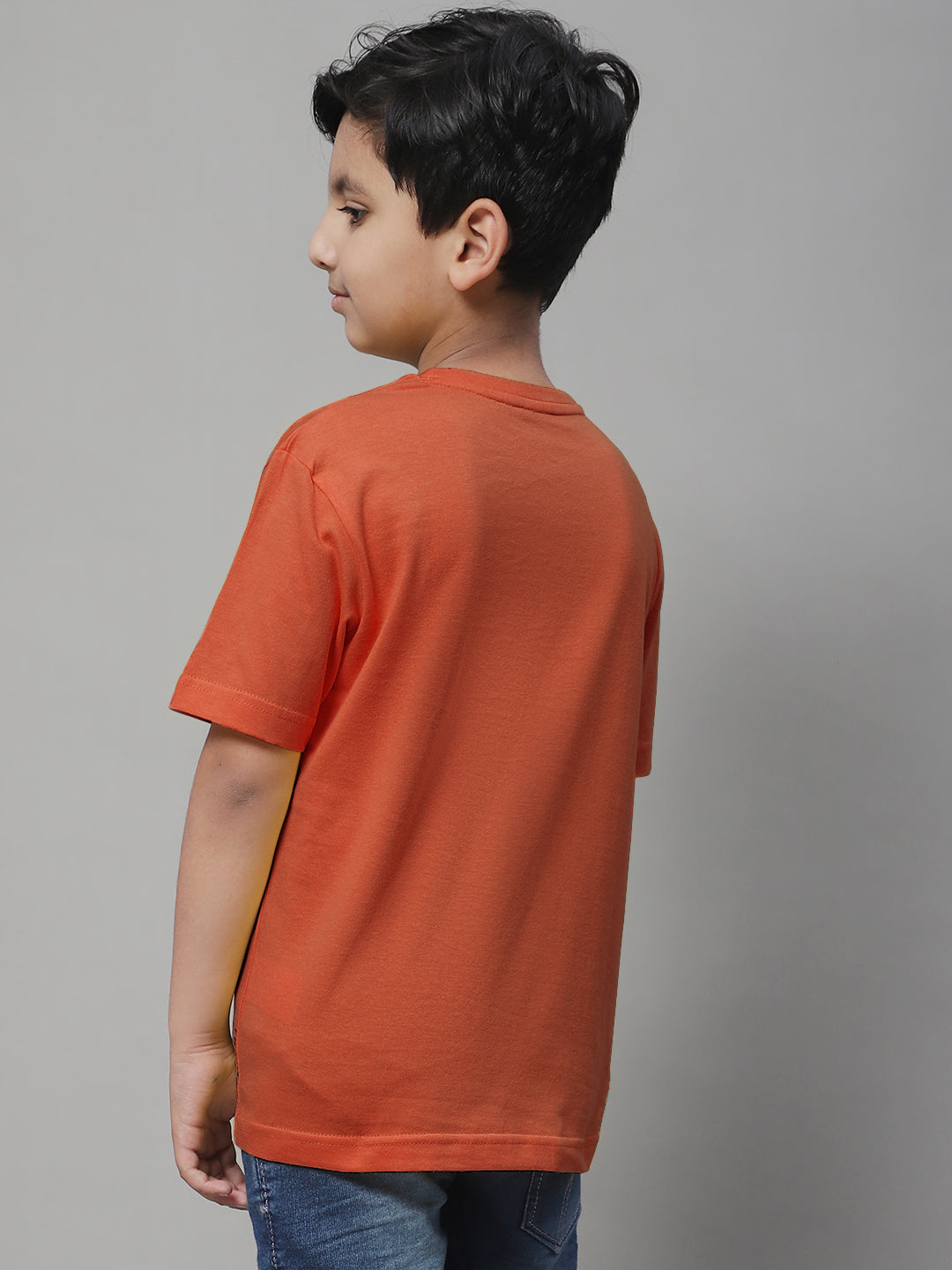 Kids Solid Pure Cotton Regular Fit T-Shirt - Friskers