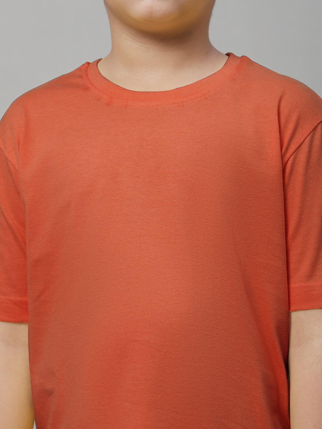 Kids Solid Pure Cotton Regular Fit T-Shirt - Friskers