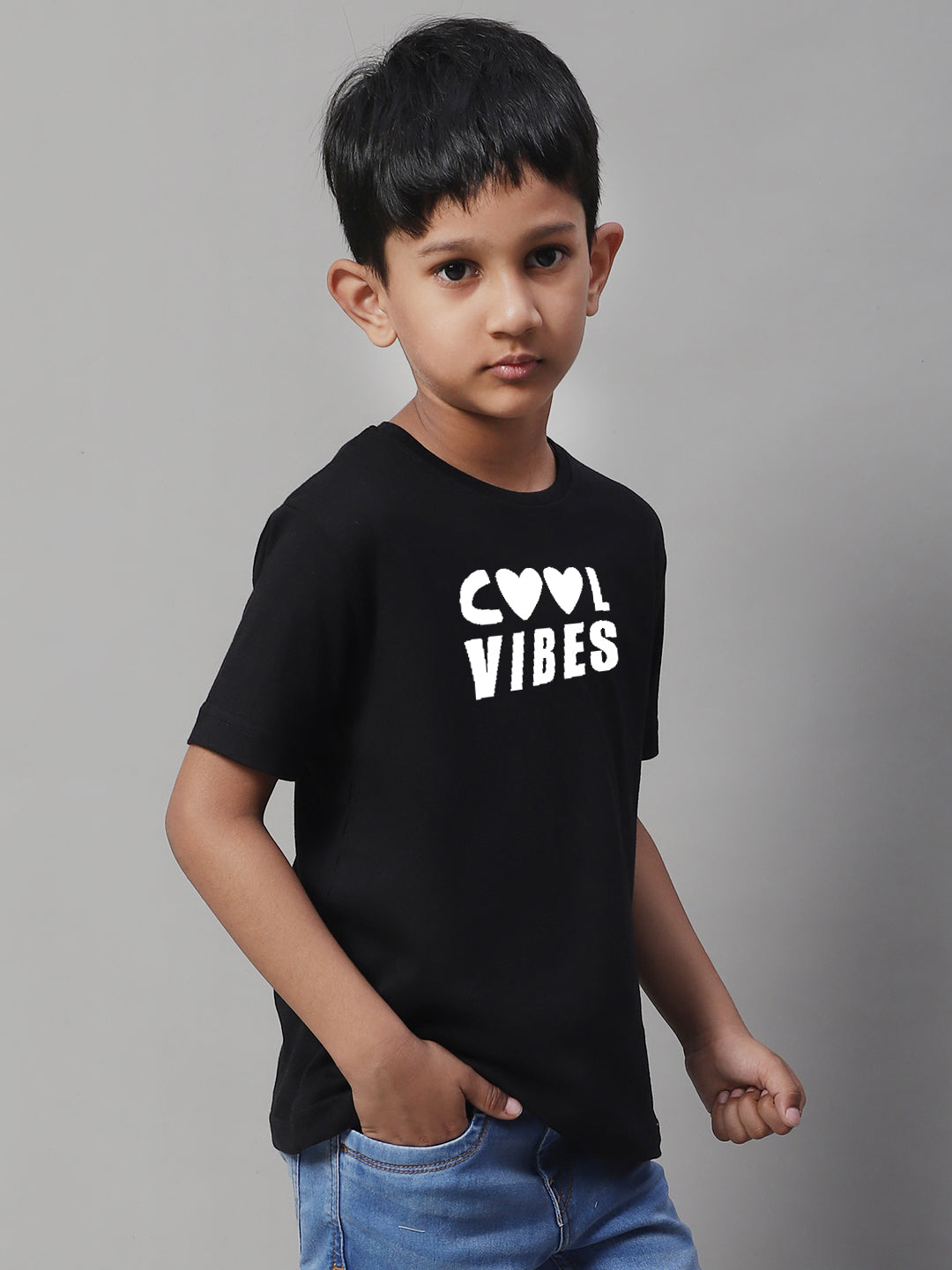 Kids Cool Vibes Regular Fit Cotton T-Shirt - Friskers