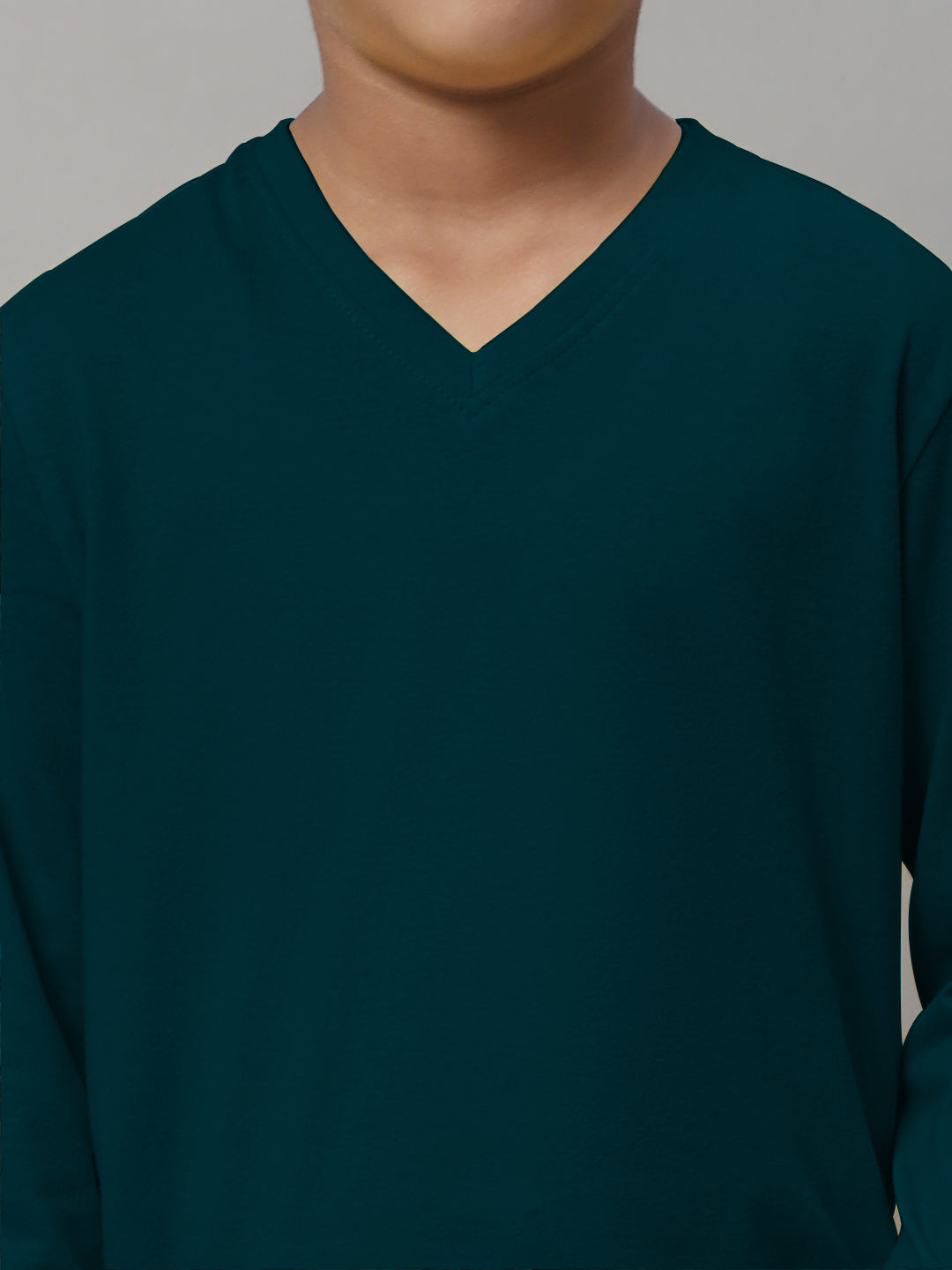 Boys V-Neck Long Sleeves Slim Fit T-shirt - Friskers